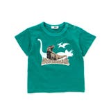 グリーン | 恐竜の愉快な仲間たちスラブ天竺Tシャツ(80~130cm) | WASK