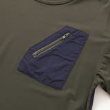 【接触冷感 速乾】【お揃い】ファスナーポケット配色速乾メッシュTシャツ(110~… | WASK | 詳細画像14 
