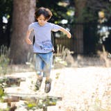 【接触冷感】メッシュ切り替えロゴプリント天竺Tシャツ(110~160cm) | WASK | 詳細画像3 