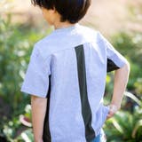 【接触冷感】メッシュ切り替えロゴプリント天竺Tシャツ(110~160cm) | WASK | 詳細画像4 