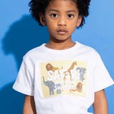 【速乾】アニマルプリントロゴエンボス天竺Tシャツ(80~140cm) | WASK | 詳細画像4