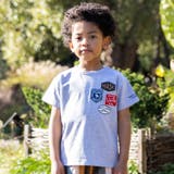 グレー | 【接触冷感】ロゴワッペンTシャツ(100~160cm) | WASK