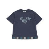 シャツレイヤード風ロゴパッチワークデザインTシャツ | WASK | 詳細画像10