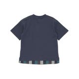 シャツレイヤード風ロゴパッチワークデザインTシャツ | WASK | 詳細画像11