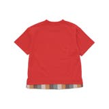 シャツレイヤード風ロゴパッチワークデザインTシャツ | WASK | 詳細画像9