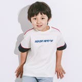 オフホワイト | 配色パイピングTシャツ(110~160cm) | WASK