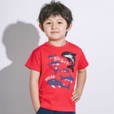 レッド | 【接触冷感】WASKシャークTシャツ(100~160cm) | WASK