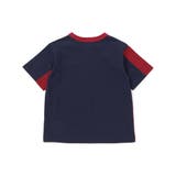 バイカラー切り替えロゴプリントビッグ半袖Tシャツ(100~160cm) | WASK | 詳細画像3