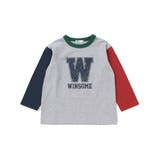 カラフル袖ロゴプリントロング長袖Tシャツ(100~160cm) | WASK | 詳細画像12