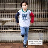 カラフル袖ロゴプリントロング長袖Tシャツ(100~160cm) | WASK | 詳細画像2