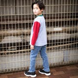 カラフル袖ロゴプリントロング長袖Tシャツ(100~160cm) | WASK | 詳細画像3