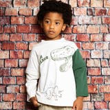オフホワイト | 袖取り外し恐竜プリント長袖Tシャツ(80~160cm) | WASK