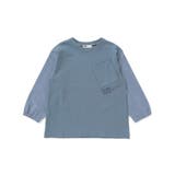 ブルー | ナイロン袖ビッグTシャツ(100~160cm) | WASK