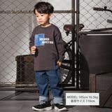デニム風プリントバスク天竺BIGTシャツ(110~160cm) | WASK | 詳細画像3 