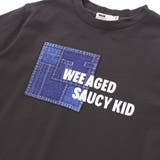 デニム風プリントバスク天竺BIGTシャツ(110~160cm) | WASK | 詳細画像9 