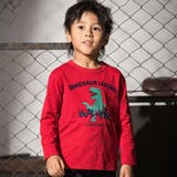 レッド | 恐竜コード刺しゅうロゴTシャツ(80~140cm) | WASK