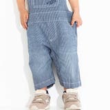 ロゴ刺しゅうヒッコリーオーバーオール(80~110cm) | WASK | 詳細画像3