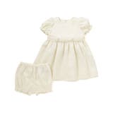 【日本製】シルデューサテン×オーガンジーパールベルトブルマ付きドレスベビー(70… | Tartine et Chocolat | 詳細画像17 