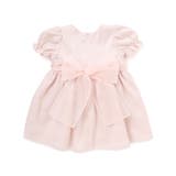 【日本製】シルデューサテン×オーガンジーパールベルトブルマ付きドレスベビー(70… | Tartine et Chocolat | 詳細画像5 