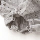 【日本製】【お揃い】チェックフロッキードットワンピースブルマ付きベビー(70~9… | Tartine et Chocolat | 詳細画像15 