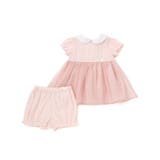 オーガンジー襟付きパフスリーブワンピース＋ブルマセット ベビー(70~90cm) | Tartine et Chocolat | 詳細画像1 