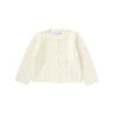 【お揃い】フロント編地の前ボタン長袖カーディガンベビー(70~90cm) | Tartine et Chocolat | 詳細画像3 