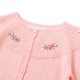 アクリルコットン刺しゅう編地切り替えカーディガンベビー(70~90cm) | Tartine et Chocolat | 詳細画像3 