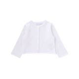ホワイト | 【日本製】【お揃い】ドラロン綿飾り編み長袖カーディガン(70-90cm) | Tartine et Chocolat