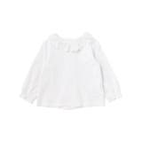 スーピマコットンバイオシルスムース後ろ開きレース襟ブラウスベビー(70~90cm… | Tartine et Chocolat | 詳細画像1 