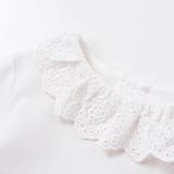 スーピマコットンバイオシルスムース後ろ開きレース襟ブラウスベビー(70~90cm… | Tartine et Chocolat | 詳細画像4 