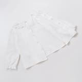 スーピマコットンバイオシルスムース後ろ開きレース襟ブラウスベビー(70~90cm… | Tartine et Chocolat | 詳細画像7 