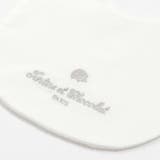 【日本製】60/1スーピマバイオシルスムースロゴ刺しゅうスタイベビー | Tartine et Chocolat | 詳細画像3 