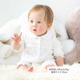 【日本製】襟付きレースカバーオールベビー（70～80cm） | Tartine et Chocolat | 詳細画像2 