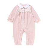 ピンク | 【日本製】襟付きレースカバーオールベビー（70～80cm） | Tartine et Chocolat