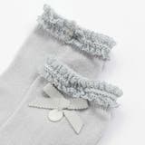 【日本製】【お揃い】コットンシルケットレースリボンソックスベビー(8~13cm) | Tartine et Chocolat | 詳細画像5 