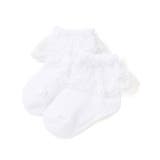 ホワイト | 【日本製】【お揃い】チュールレースソックスベビー（8～13cm） | Tartine et Chocolat