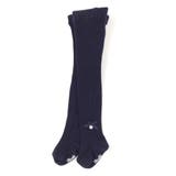 ネイビー | 【日本製】【お揃い】リボンロゴチャーム付きタイツベビー(70-80cm) | Tartine et Chocolat