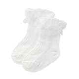 ホワイト | 【日本製】フリル付きシルケットソックスベビー(8~13cm) | Tartine et Chocolat