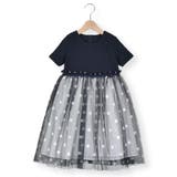 【日本製】ベアテレコドットチュールニットワンピース(90~140cm) | Tartine et Chocolat | 詳細画像5 