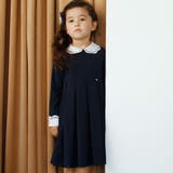 ドライウェザーストレッチ刺しゅう襟ワンピース(110~130cm) | Tartine et Chocolat | 詳細画像3 