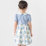 リバティMARINA S MEADOW丸襟半袖切り替えワンピース | Tartine et Chocolat | 詳細画像4 