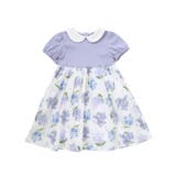 リバティMARINA S MEADOW丸襟半袖切り替えワンピース | Tartine et Chocolat | 詳細画像5 