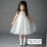 【日本製】サテン×マットオーガンジードットドレス(100～140cm) | Tartine et Chocolat | 詳細画像2 