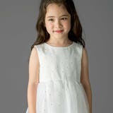 【日本製】サテン×マットオーガンジードットドレス(100～140cm) | Tartine et Chocolat | 詳細画像4 