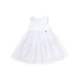 【日本製】サテン×マットオーガンジードットドレス(100～140cm) | Tartine et Chocolat | 詳細画像5 