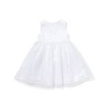 【日本製】サテン×マットオーガンジードットドレス(100～140cm) | Tartine et Chocolat | 詳細画像6 