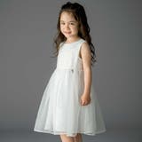 ホワイト | 【日本製】サテン×マットオーガンジードットドレス(100～140cm) | Tartine et Chocolat