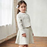 グレー系 | ラメ入りツイードジャケットスカートセットアップ(110~130cm) | Tartine et Chocolat