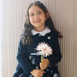 ネイビー | ストレッチポンチスカラップジャケット(110~130cm) | Tartine et Chocolat