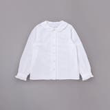 袖口フリルサテン長袖ブラウス(110~130cm) | Tartine et Chocolat | 詳細画像1 